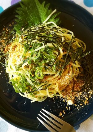 大葉のジェノベーゼ風冷製パスタ-レシピのメイン写真