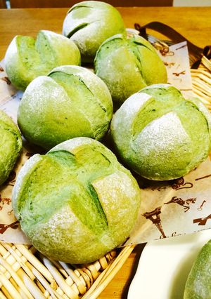 ベジパン 小松菜パン 野菜練込み生地-レシピのメイン写真