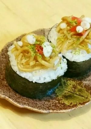 のり巻き中身は巻かずに乗せるだけ～。-レシピのメイン写真