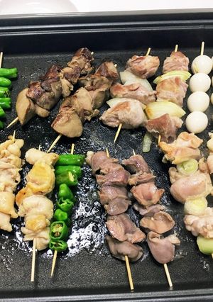 ホットプレートで焼き鳥-レシピのメイン写真