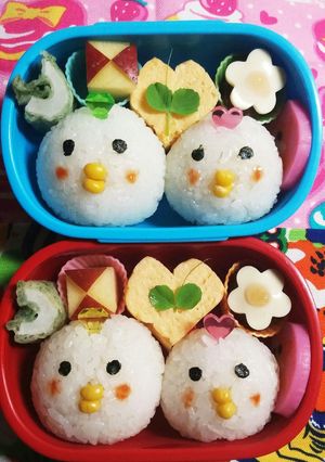 幼稚園(年少)双子のお弁当18-レシピのメイン写真