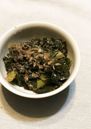 超簡単!栄養たっぷりケールの煮物-レシピのメイン写真