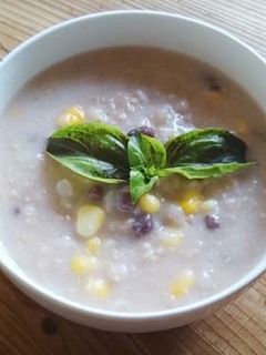 時短:酵素玄米コーンポタージュのおかゆ-レシピのメイン写真