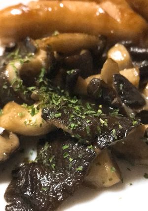 ヒラタケだけの炒め物(きのこだけ)-レシピのメイン写真