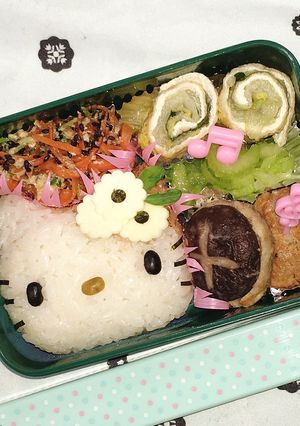 意外と難しいキティちゃんキャラ弁-レシピのメイン写真