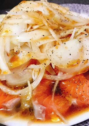 お家で簡単☆本格！サーモンカルパッチョ☆-レシピのメイン写真