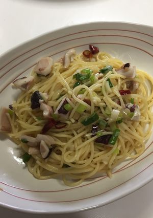 ペペロンチーノ風蛸のパスタ-レシピのメイン写真