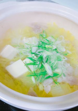 柚子胡椒でさっぱり美味しい温まる白菜鍋-レシピのメイン写真