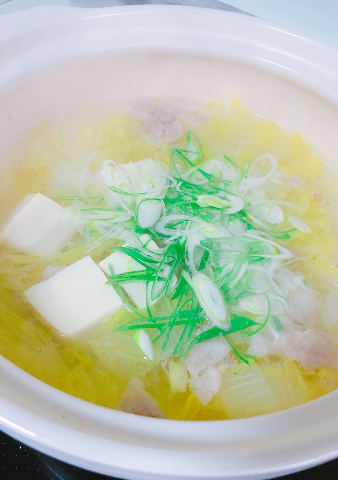 柚子胡椒でさっぱり美味しい温まる白菜鍋-レシピのメイン写真