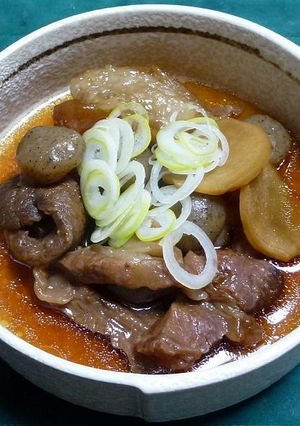 牛すじ肉と小玉こんにゃくの煮込み-レシピのメイン写真
