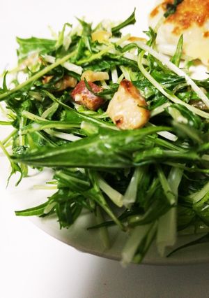 水菜とベーコンのデリサラダ-レシピのメイン写真