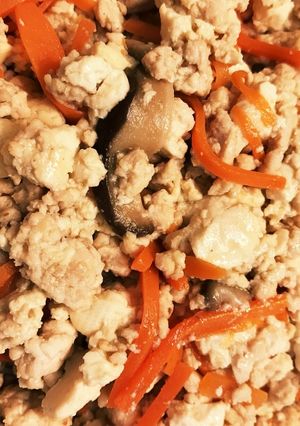 簡単ヘルシー♪ひき肉たっぷり炒り豆腐！-レシピのメイン写真
