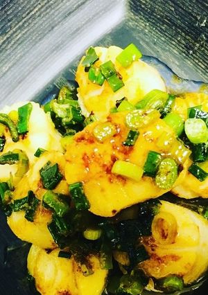 材料2つで旨＊ホタテの塩酒粕ネギ油炒め-レシピのメイン写真