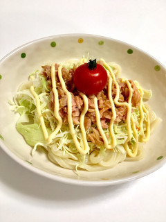 ランチに!5分でお手軽サラダうどん-レシピのメイン写真