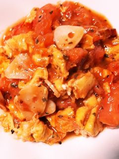 【ピリ辛】トマトの卵炒め-レシピのメイン写真