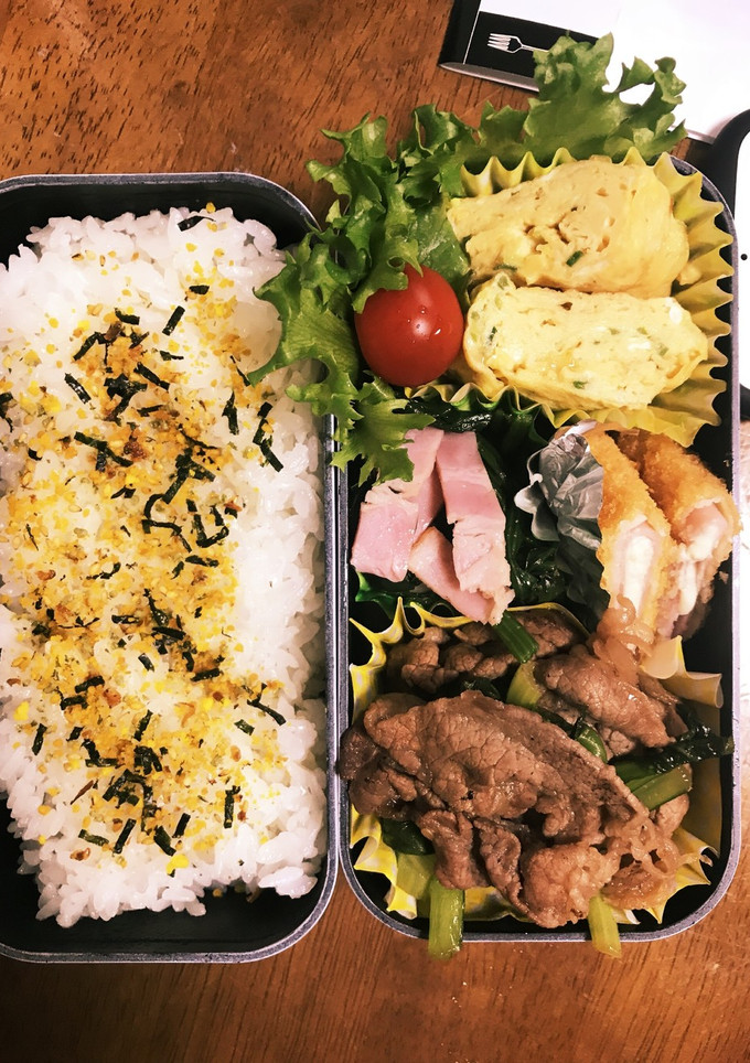 牛肉と小松菜のすき焼き風お弁当-レシピのメイン写真