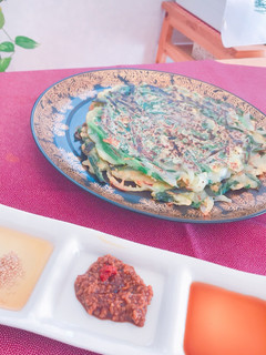 簡単美味しい!ニラとアサリのチヂミ!-レシピのメイン写真