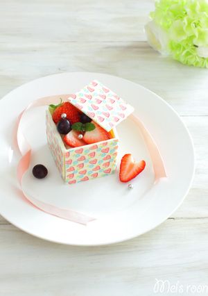 組立簡単＾＾プレゼントボックスケーキ★-レシピのメイン写真