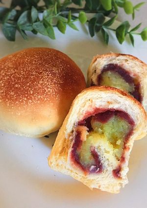 さつまいもとあんこのミニ食パン-レシピのメイン写真