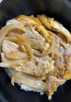 キャップさんのオラオラ衣なしカツ丼-レシピのメイン写真