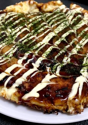 冷蔵庫の残り物で簡単！白菜豆腐のお好み焼-レシピのメイン写真