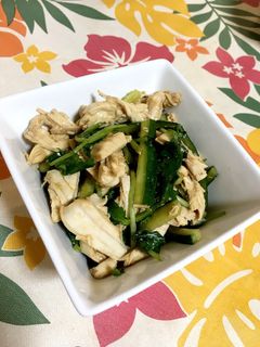鶏胸肉と三つ葉と胡瓜のおかずサラダ-レシピのメイン写真