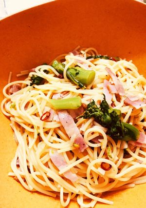 QC・菜の花とベーコンのパスタ-レシピのメイン写真