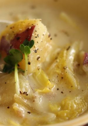 ルー不要♪さつまいもと白菜の味噌シチュー-レシピのメイン写真