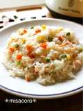 mミックスベジタブルde簡単炊飯器ピラフ
