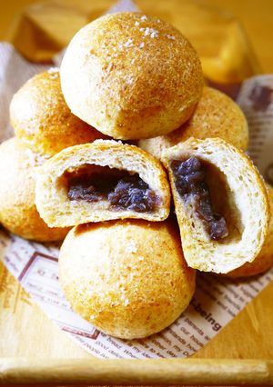 全粒粉50%！あんバター塩パン～HB生地-レシピのメイン写真