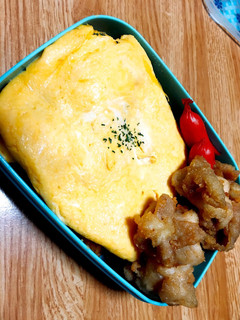 ふわっふわオムライス弁当☆ミ-レシピのメイン写真