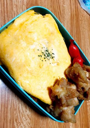 ふわっふわオムライス弁当☆ミ-レシピのメイン写真