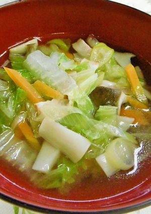 白菜 と エリンギ のスープ-レシピのメイン写真