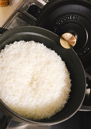 ストウブで炊飯-レシピのメイン写真