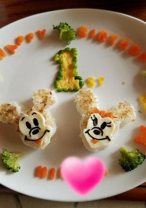 一歳☆ミッキーのバースデープレート-レシピのメイン写真