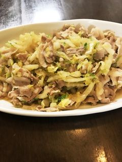白菜と豚バラのポン酢炒め-レシピのメイン写真