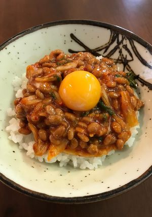簡単！キムチ納豆の卵かけご飯-レシピのメイン写真