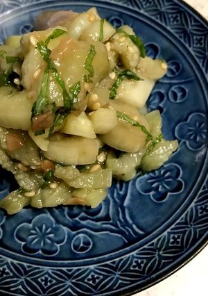 レンジで簡単☆西洋白なすの梅肉和え-レシピのメイン写真