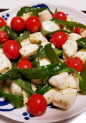 モンコイカとプチトマトの炒め物-レシピのメイン写真