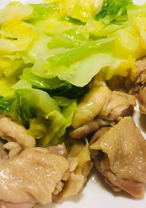鶏肉バター焼き&甘うまキャベツ-レシピのメイン写真