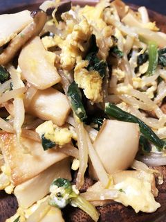 エリンギと卵ともやしとほうれん草炒め-レシピのメイン写真