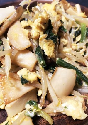 エリンギと卵ともやしとほうれん草炒め-レシピのメイン写真