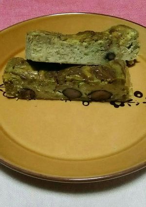 抹茶マーブルチーズケーキ-レシピのメイン写真