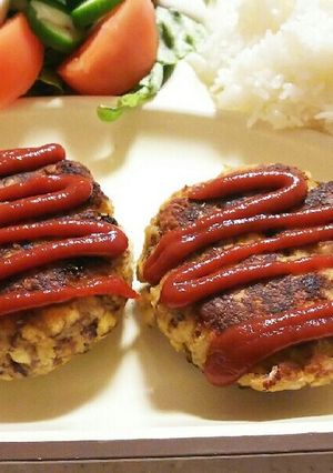 簡単！サバと豆腐のハンバーグ-レシピのメイン写真