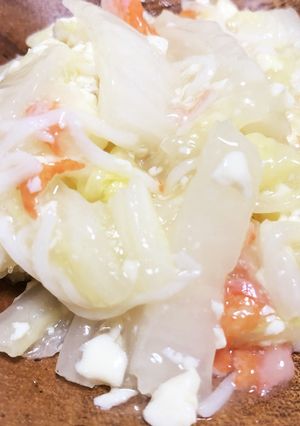 白菜と豆腐、カニカマのあんかけ-レシピのメイン写真