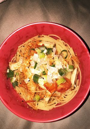 醤油鍋スープで低糖質パスタ作ってみた！-レシピのメイン写真