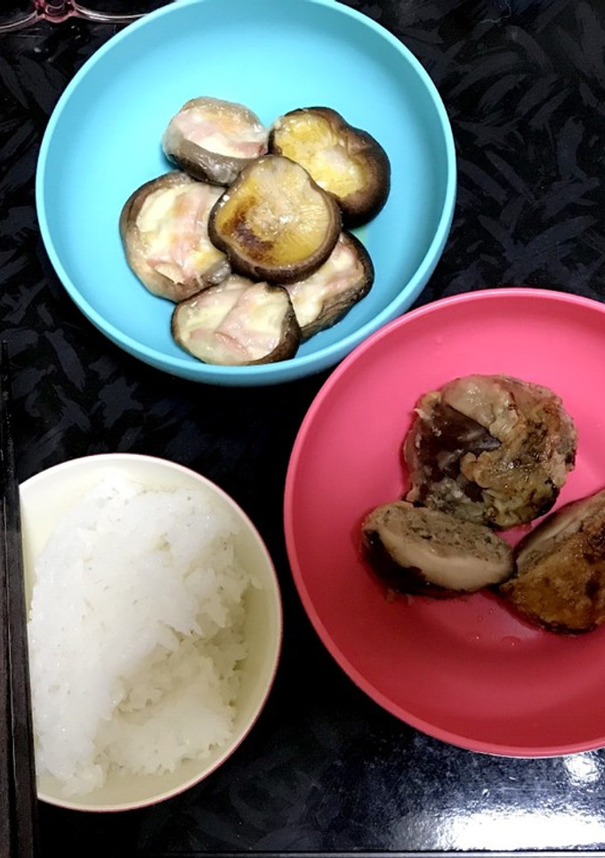 シイタケの肉詰めとバター焼き-レシピのメイン写真