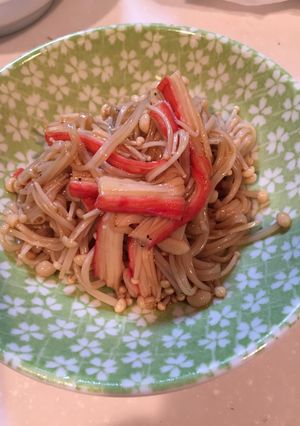 簡単一品☆えのきカニカマ-レシピのメイン写真
