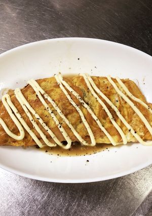 包丁いらず 焼き鳥缶詰で簡単オムレツ-レシピのメイン写真