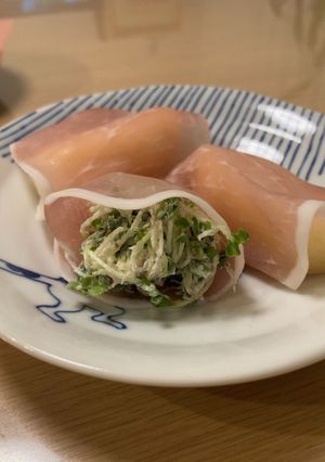 ブロッコリースプラウトのクリチ和え-レシピのメイン写真